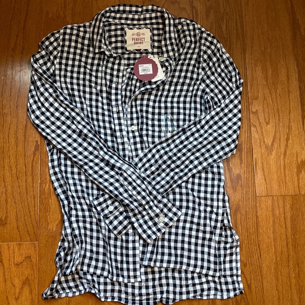 NWT Flannel button down